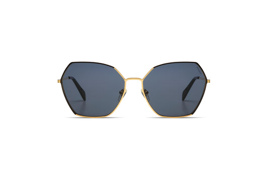 Belle Gold Black Sunglasses