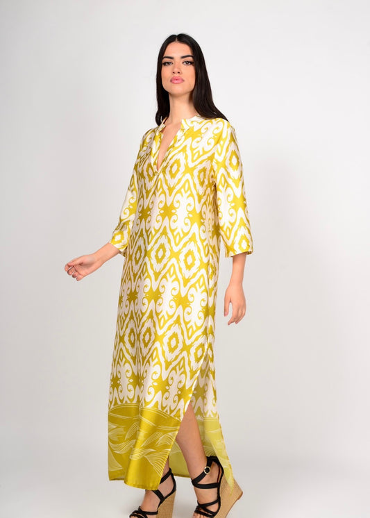 Lime Caftan Dress