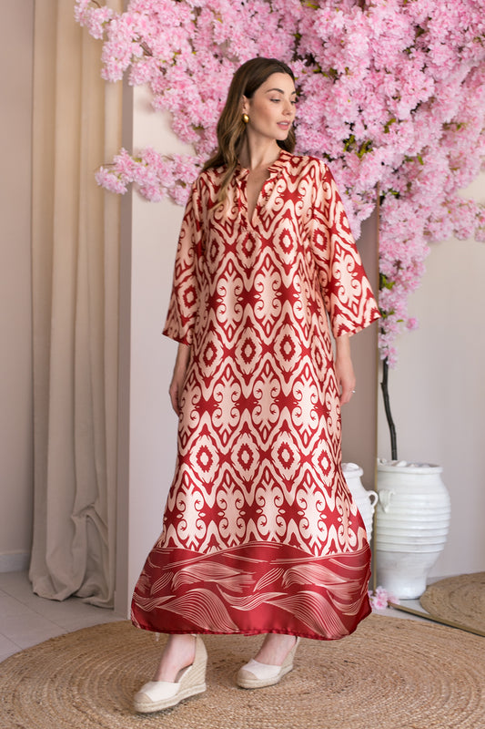 Red Caftan Dress